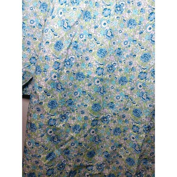 J Crew Women’s L Floral Ruffle Short Sleeve Puff Liberty Thorpe Hill Cottagecore - Picture 3 of 7